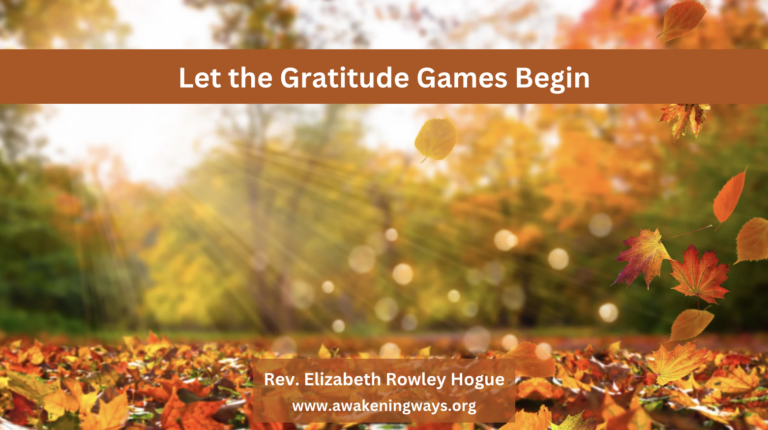 Let the Gratitude Games Begin